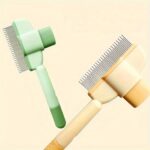 Pet Hair Remover Self-Cleaning Cat Comb/Brush with Button - Image 6