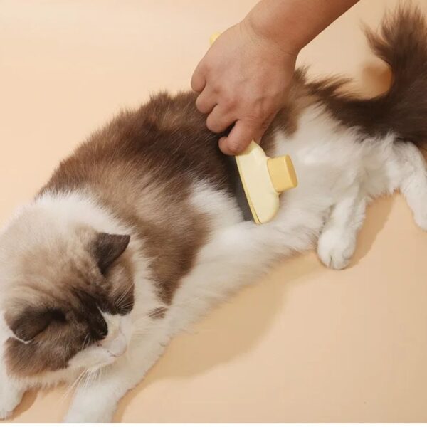 Pet Hair Remover Self-Cleaning Cat Comb/Brush with Button - Image 9