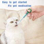 3-Piece Pill Gun Kit for Pets – Reusable Syringe with Silicone Tip for Pills, Liquid, Capsule Dispenser for Cats, Dogs
