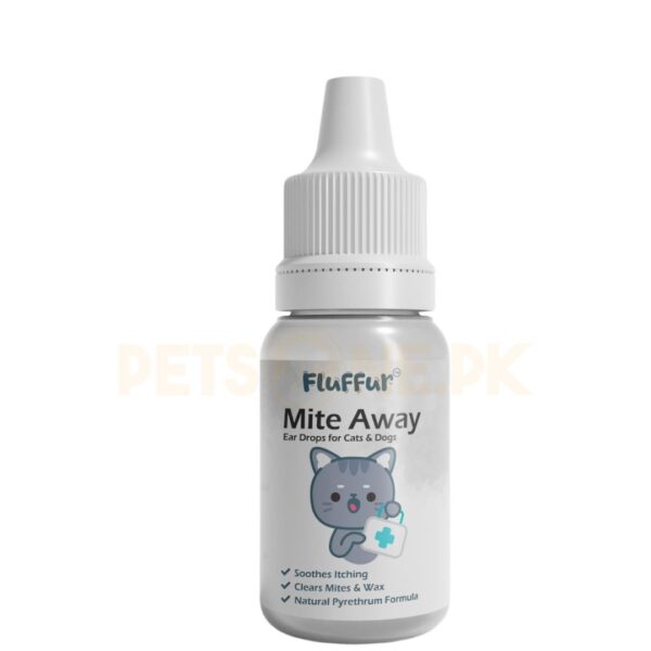 Fluffur Mite Away Ear Drops For Cats And Dogs - Image 2