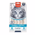 Wanpy Medicated Creamy Treat / Hairball Control / CodFish And Chicken – 70 Gram