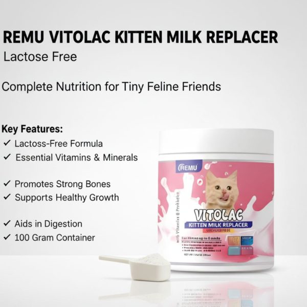 Remu Vitolac Kitten Milk Replacer – 100 Gram - Image 2