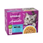 Whiskas 1+ Aromatic Selection Seafood Delight In Gravy – 12 Pouch Box