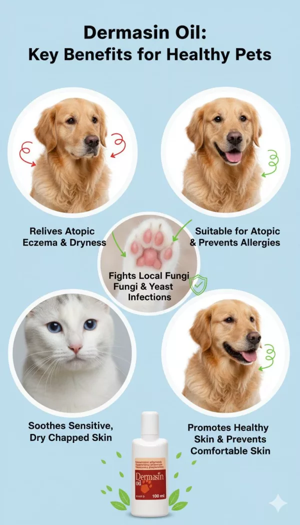 Dermasin Pet Fungal Relief Oil - 100 ML - Image 6