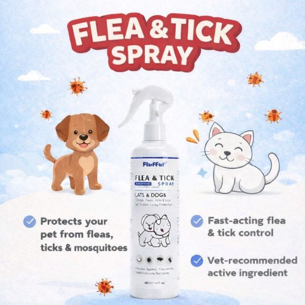 Fluffur Flea And Tick Spray For Pets