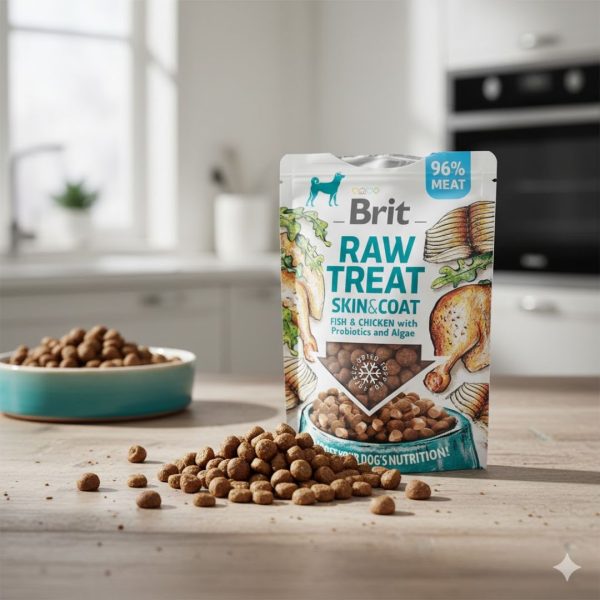 Brit Raw / Dog Treat / For Skin And Coat / Chicken And Fish Flavor – 40 Gram - Image 2