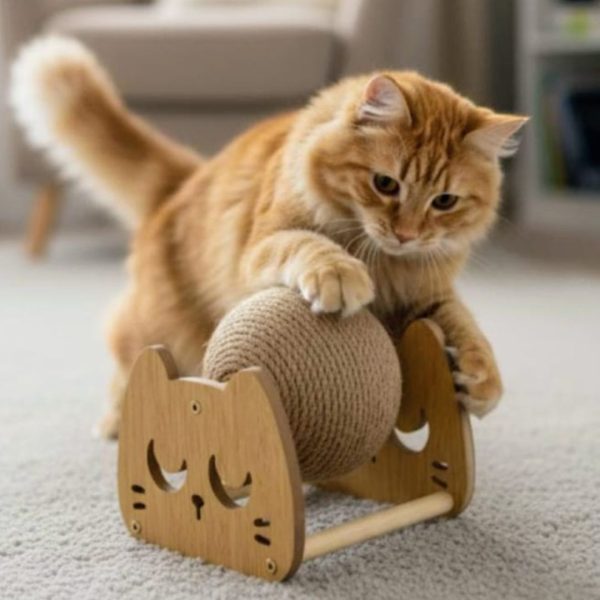 Scratching Post For Cats – Spinning Ball - Image 6