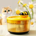 Honey Bee Shaped Rechargeable Water Fountain for Cats with Motion Sensor - Image 6