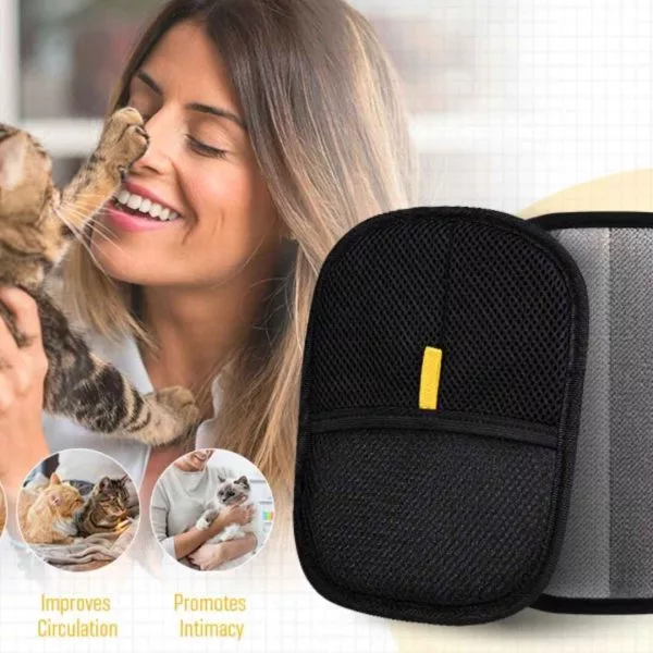 Pet Hair Removal Tool Reusable Static Removal Gloves - Image 2