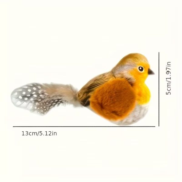 Interactive Cat Toy with Realistic Bird Chirping Sounds - No Batteries Needed - Image 13
