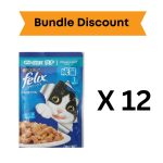 Bundle : Felix Cat Food Jelly Pouch – 85 Gram – Chicken x 12