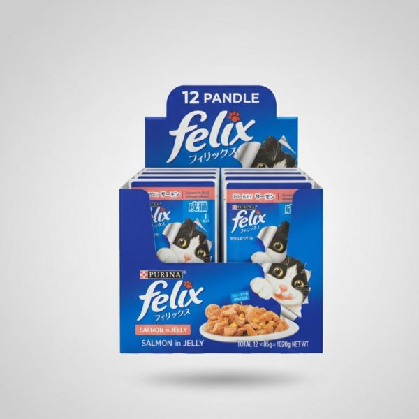 Bundle : Felix Cat Food Jelly Pouch – 85 Gram – Salmon x 12 - Image 2
