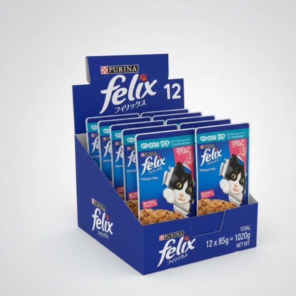 Bundle : Felix Kitten Jelly Pouch – 85 Gram – Tuna x 12 - Image 2