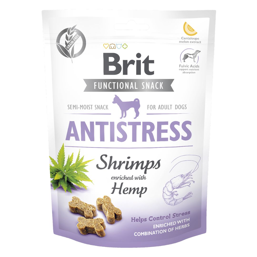 Brit Care Dog Functional Snack Antistress Shrimp And Hemp – 150 Gram ...