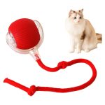 Interactive Cat Toy Electric Automatic Rolling Ball With Rope