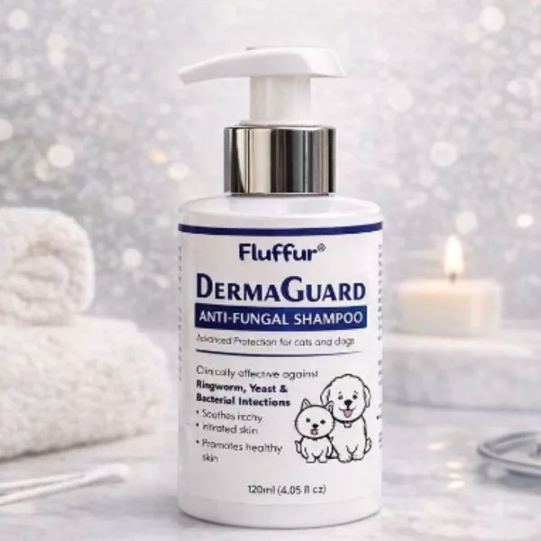 Fluffur Derma Guard Anti Fungal Shampoo For Pets – 120 ML - Image 2