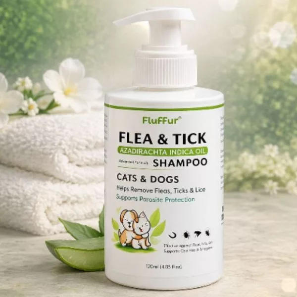Fluffur Flea And Tick Shampoo For Pets - 120 ML - Image 2