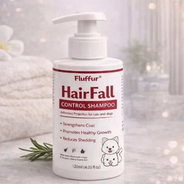 Fluffur Hair Fall Control Shampoo For Pets – 120 ML - Image 2