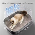 Large Litter Box With Stainless Steel Tray - Image 6