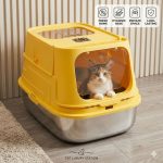Large Litter Box With Stainless Steel Tray - Image 3