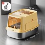 Large Litter Box With Stainless Steel Tray - Image 10