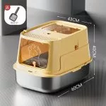Large Litter Box With Stainless Steel Tray - Image 10