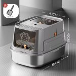 Large Litter Box With Stainless Steel Tray - Image 11