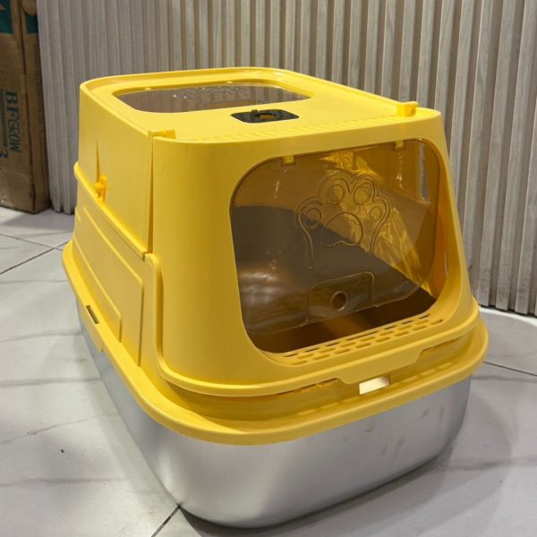 Large Litter Box With Stainless Steel Tray - Image 2