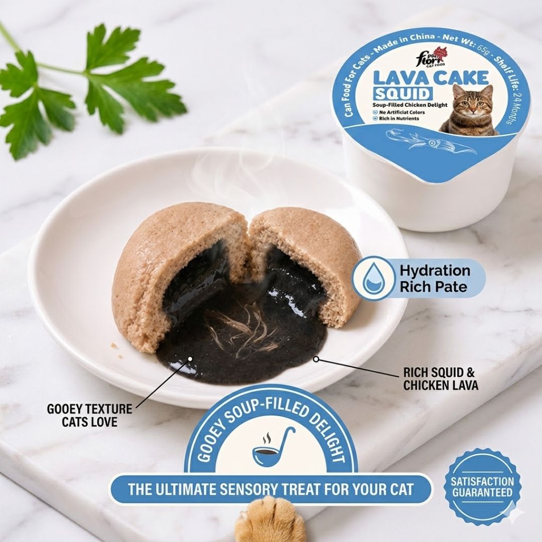 Flori Pet Lava Cake Cat Treat – 65 Gram – Squid