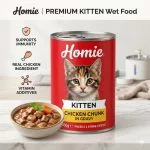 Homie Chunks In Gravy Kitten Food Tin – 400 Gram
