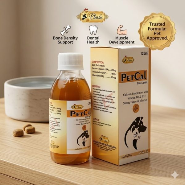 Pet Cal Oral Liquid – Advanced Nutritional Support for Bone Health - 120 ML - Image 3