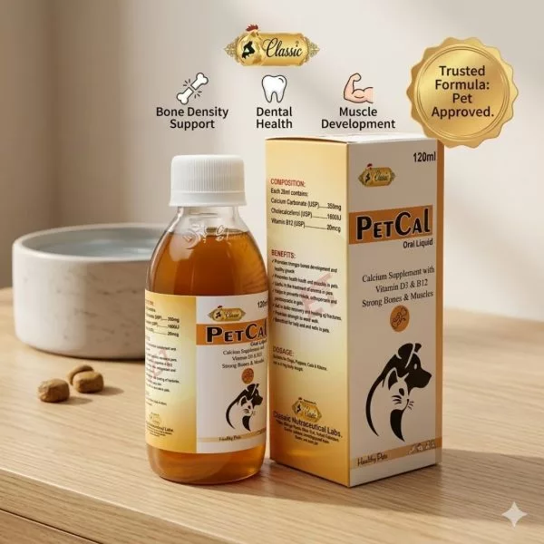 Pet Cal Oral Liquid – Advanced Nutritional Support for Bone Health - 120 ML - Image 3