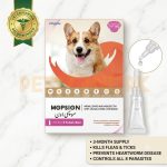 Mopsion Spot on Solution For Dogs (4-10kg) Ear Mite And Worm Protection 1-Tube (1.0ML)