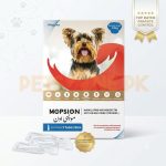 Mopsion Spot on Solution For Dogs Under 4kg – Ear Mite And Worm Protection 1-Tube (0.4ML)