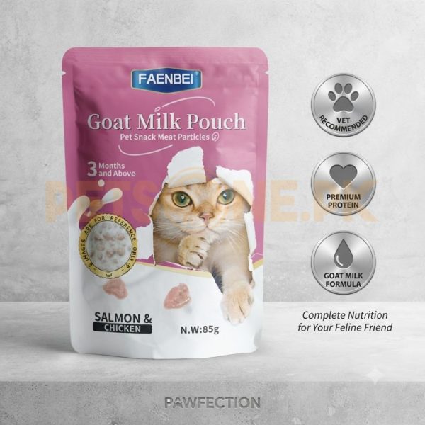 Faenbei Goat Milk Pouch Cat Wet Food Pouch - 85 Gram - Image 3