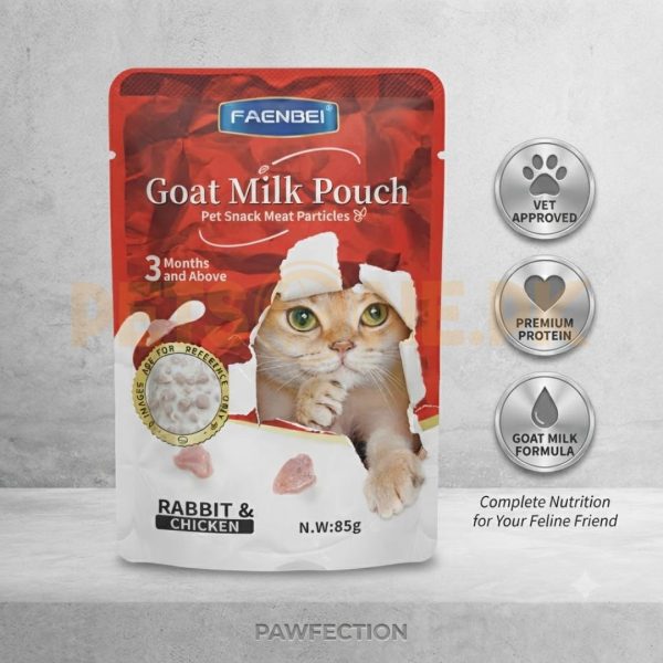 Faenbei Goat Milk Pouch Cat Wet Food Pouch - 85 Gram - Image 4