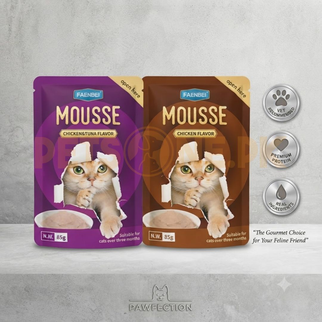 Faenbei Mousse Wet Cat Food Pouch – 85 Gram Faenbei Mousse / Wet Cat Food Pouch – 85 Gram - Image 1
