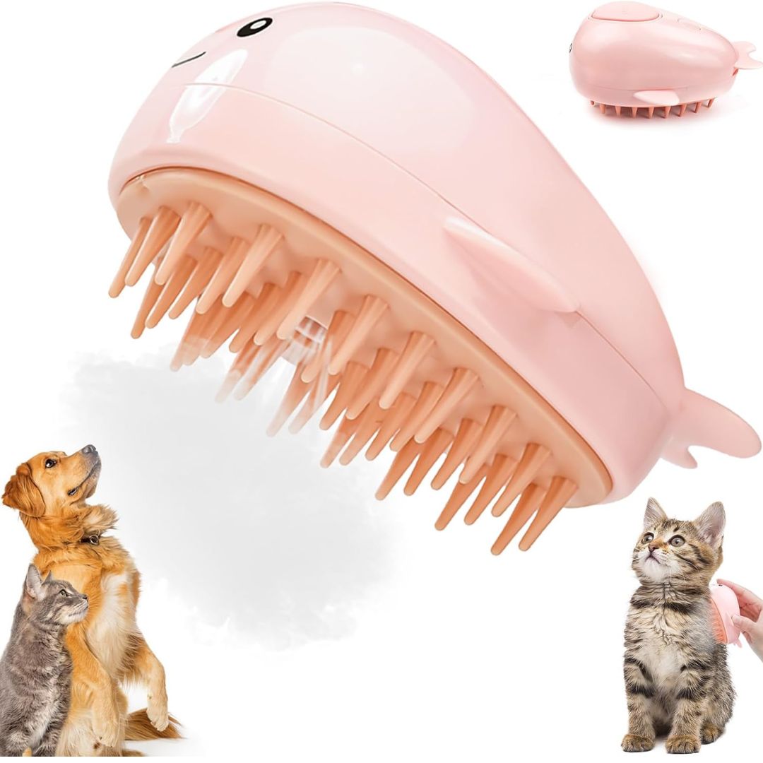 3 In 1 Cat Steamy Massage Brush For Cats