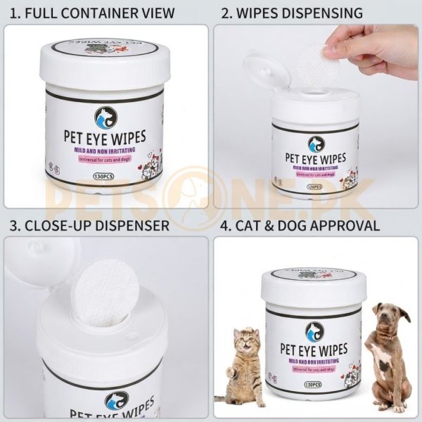 Imported Pet Eye Care Wipes for Cats And Dogs 200 Pcs Per Box - Image 2
