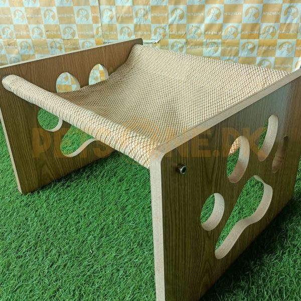 Premium Wooden Cat Scratcher Lounge Bed - Image 3