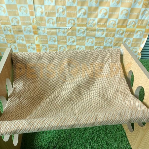 Premium Wooden Cat Scratcher Lounge Bed - Image 7