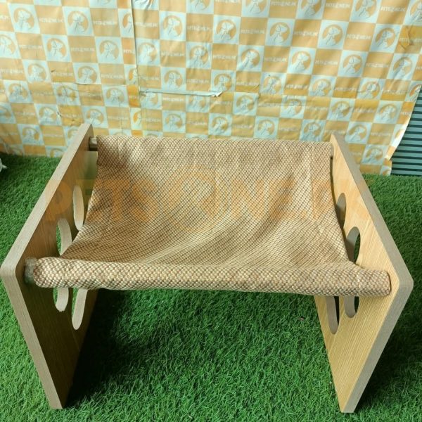 Premium Wooden Cat Scratcher Lounge Bed - Image 5