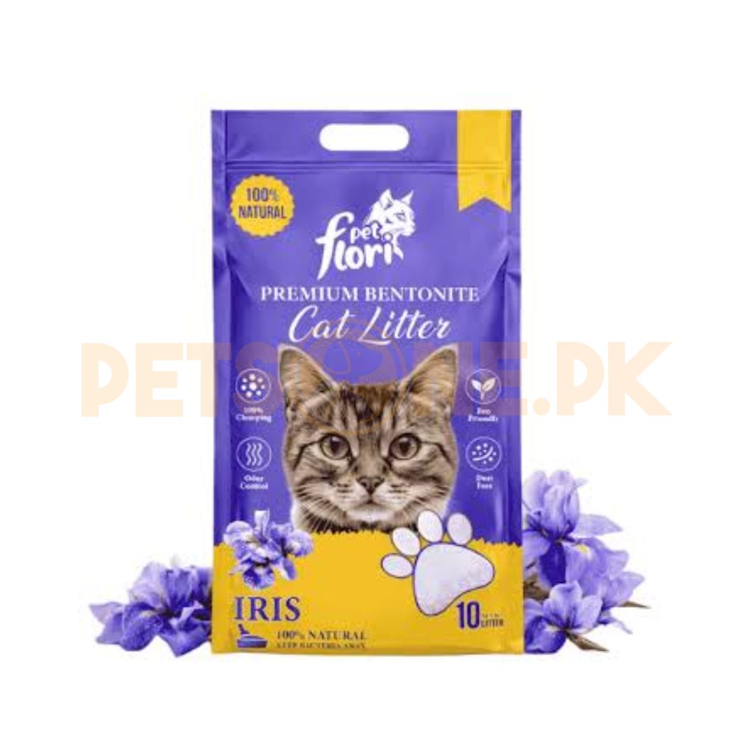 Flori Pet Premium Bentonite Cat Litter – Iris – 10L