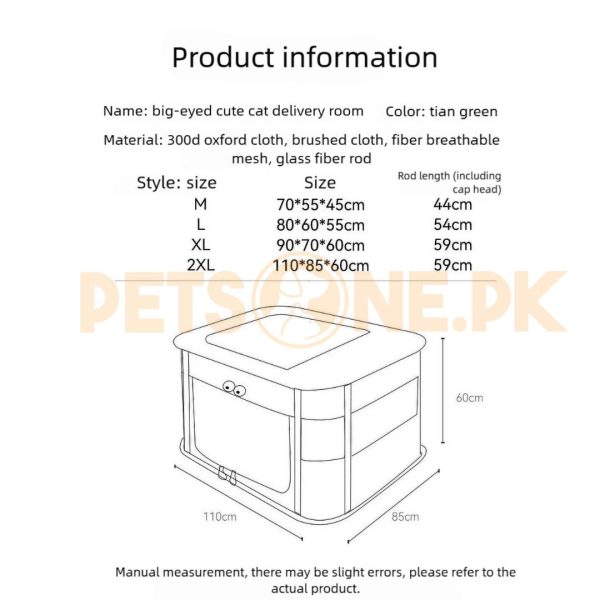 Square Foldable Pet Kennel – Foldable Pet Tent for Cats n Dogs - Image 3