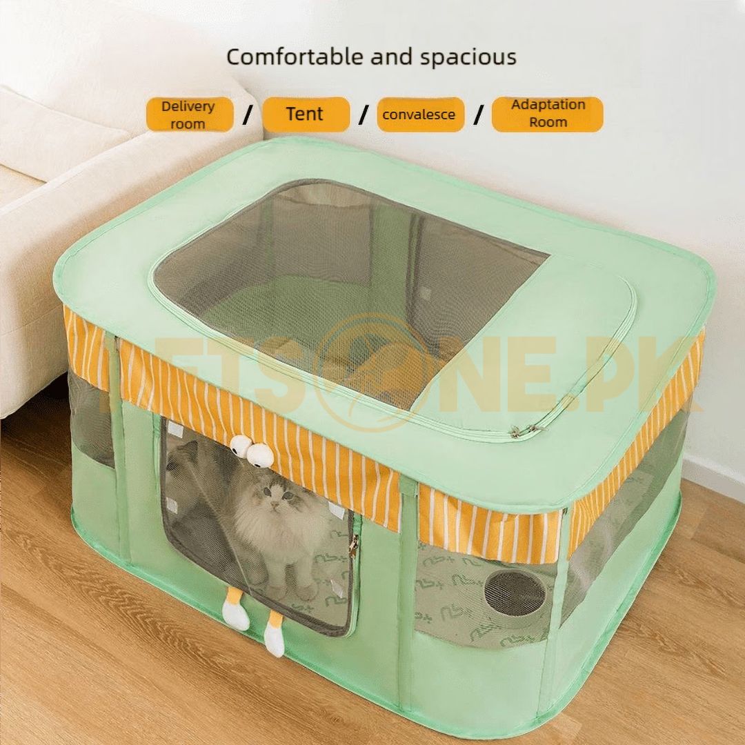 Square Foldable Pet Kennel – Foldable Pet Tent for Cats n Dogs Square Foldable Pet Kennel – Foldable Pet Tent for Cats n Dogs - Image 1