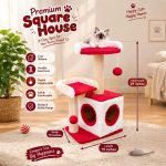 Scratching Post For Cats – Square House Design
